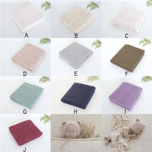 Vintage Multi Color Newborn Posing Fabric Backdrop Speckled Blanket Beanbag Cover Photography Background Baby Photo Props