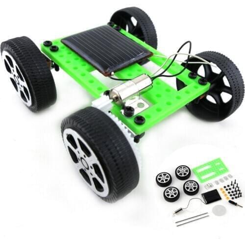 1 Set Mini Solar Powered Toy DIY Car Kit Children Educational Gadget Hobby Funny Kids Toys Gift Solar Robot Car Kit