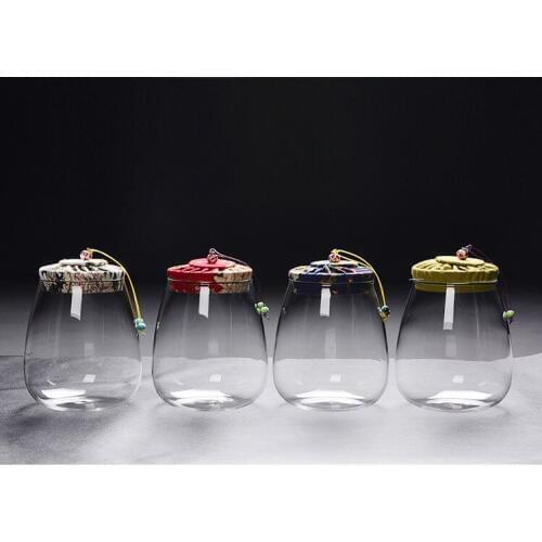 1PC Daily Storage Tank Storage Bottle Container Tea Snack Caddy Moisture-proof Glass Sealing Jar Kitchen Accessories JM 001