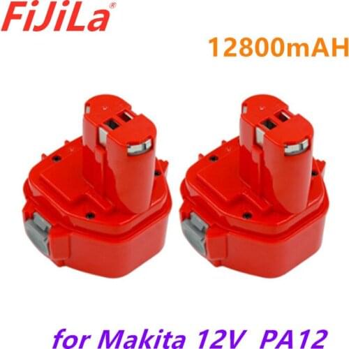2021 Power Rechargeable battery Pack 12V 12800mAh Ni-CD for Makita Drills bateria 1220 1222 1233S PA12 1235B 638347-8-2 192681-5