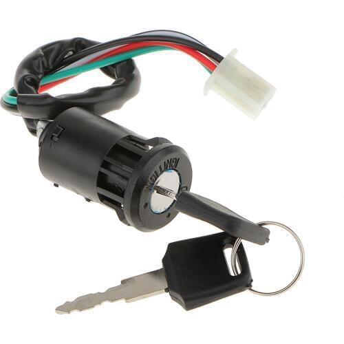 4 Wire Ignition Key Barrel Switch For 110-250cc PIT Quad Dirt Bike ATV