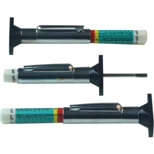 Car Auto Tire Pattern Depth Ruler 0-25mm Tire Depth Gauge Pattern Ruler Tread Mark Tread Pen Tire Accessories
