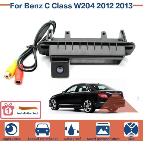 Car Rear View Reverse Backup Camera Parking Night Vision Full HD For Benz C Class W204 2012 2013