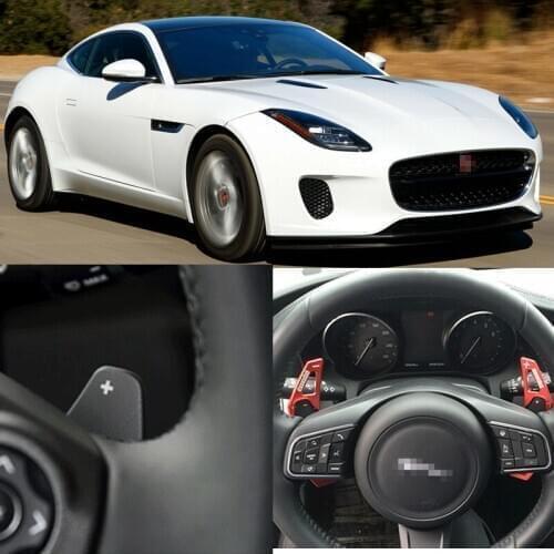 Car Accessories Aluminum Steering Paddle Shifter Extension For Jaguar F-TYPE 2013-2018 Car-styling