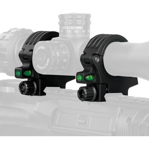 Canis Latrans Hunting Riflescope 30-35mm Scope Mount with Bubble Level HK24-0193