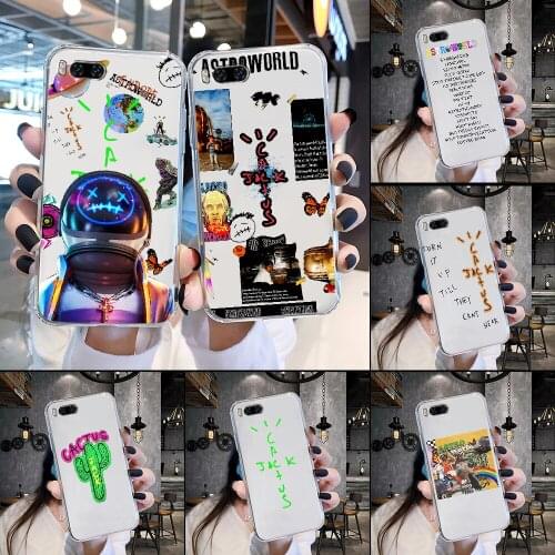 Cactus Jack Travis Scott Astroworld Phone Case Transparent For Xiaomi Mi Max Note 3 A2 A3 8 9 9T 10 Lite Pro Ultra transparent