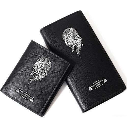 Game Final Fantasy XV PU Leather Men Long Purse Coin Pocket Print Short Wallet Carteira Fashion Carteira Masculina Card Holder