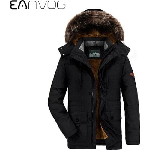 EAnvog Men's Long Parkas