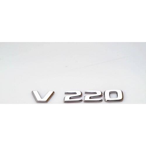 Emblem Badge Decal Trunk Rear ABS for Mercedes Benz V200 V220 V250 Chrome Car Exterior Decoration Stickers Brand New
