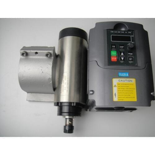 CNC milling spindle ER16 1.5KW water cooling spindle +spindle support + 1.5kw inverter