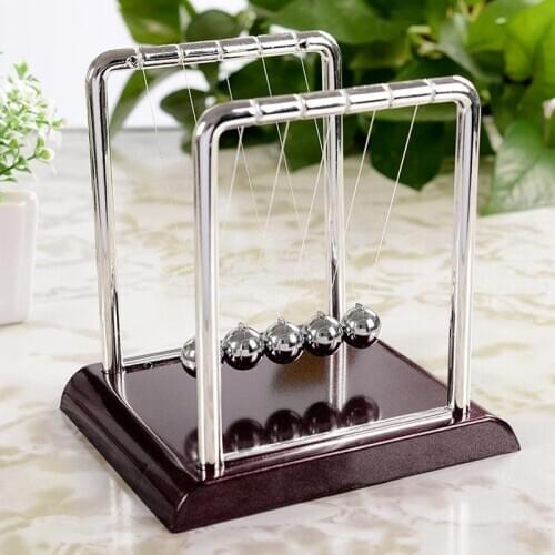Newton Cradle Balance Steel Balls School Teaching Supplies Physics Science Pendulum Desk Reduced Pressure Toy Gifts Home Decor