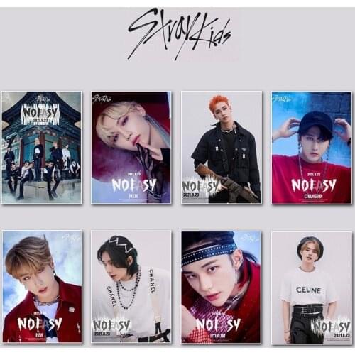 KPOP Stray Kids NOEASY BANG CHAN Surrounding Posters SKZOO Self-adhesive Pictorial Photos SKZ Elk Stickers New Korea Group