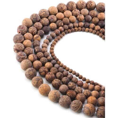 Xinyao Natural Stone Round Nephrite Beads For Jewelry Making Strand 15" DIY Bracelet Necklace Loose Bead 4 6 8 10 12mm