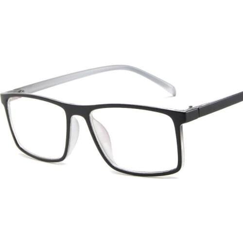 Square Ovesized Nerd Student Glasses Frame Ultra Light Transparent Frame 0 Degree Clear Lenses Optics Myopia frame Unisex