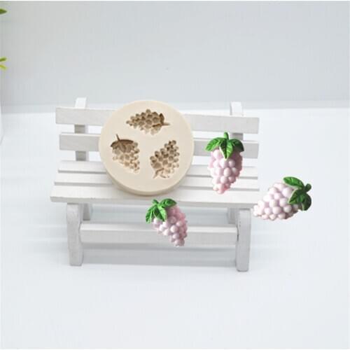 Luyou 1pc Grapes Silicone Resin Cake Molds Chocolate Molds Lovely Cake Decorating Tools Pastry Kitchen Baking Accessories FM001