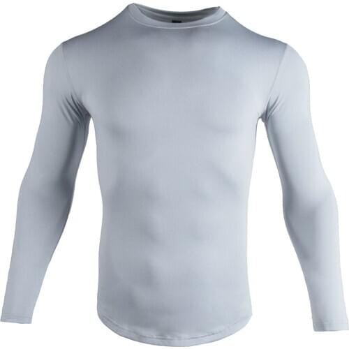 Mens Running Shirts Quick-Drying Compression Sports Shirts Gym Long Sleeve Training Jogging T Shirt for Men Gym Clothing