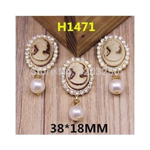 2015 New arrived Elliptic/oval shape resin Beauty head core decoration fashion charms pendants diy jewelry making materials