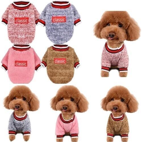Pet Clothes Winter Cat Dog Clothes For Dogs Lamb Wool Dog Coat Jacket Sweater Small And Medium Type Clothing For Dogs Costume