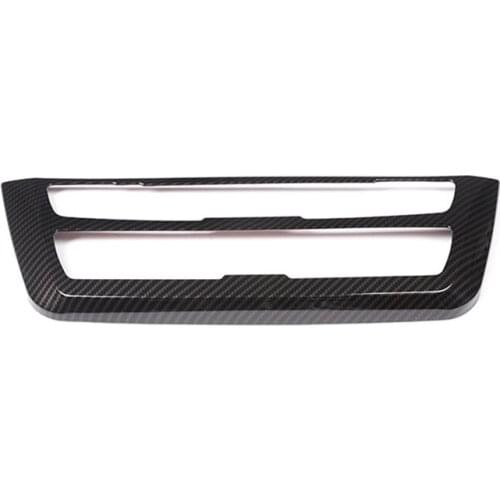CD AC Console Control Panel Carbon Fiber Style Trim Hard Cover For BMW M3 M4 2014-2018
