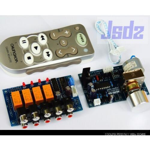 Motor volume control board B50K Infrared remote control volume controller with 4-channel sound source selection