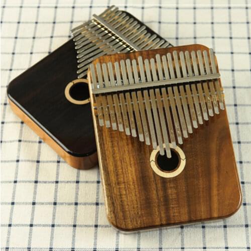 Thumb Piano Kalimba 17 Key Engrave Fingers Keyboard Solid Wood Kalimba Portable Gifts Teclado Musical Musical Instruments DE50MZ