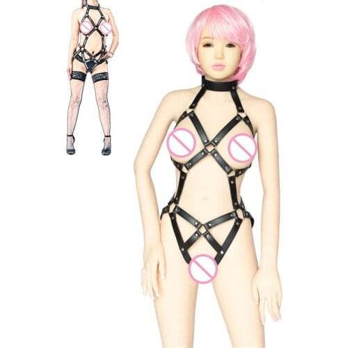 BDSM Gear Women Harness Bondage Clothing Fetish Slave Sex Restraints Full Body Harness Belts Waist Thigh Cuffs Adult Sex Toys