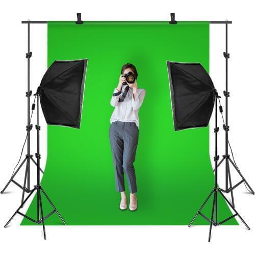2.6M x 3M/8.5ft x 10ft Background Support System and 135W 5500K Softbox Continuous Lighting Kit for Photo Studio Product