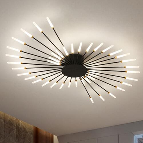 Fireworks Modern Led Ceiling Chandelier Contemporaty Design Light For Living Room Bedroom Home Decoration Lamp Pendant Indoor