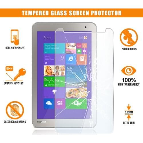 For Toshiba Encore 2 WT8-B-102 WT8-B32CN 8" Tablet Tempered Glass Screen Protector Scratch Resistant Anti-fingerprint Film Cover