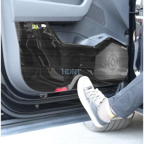 Stainless steel Car Door Protector Pad Door Plank Anti Kick Anti-dirty Decoration for Volkswagen VW Touareg 2021 2020 2019