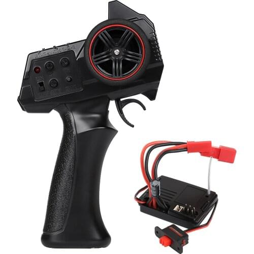 2.4G 3CH Remote Control Digital Radio Transimitter with 2 in 1 Receiver ESC for 1/14 1/16 1/18 1/24 SCX24 MN WPL Model RC Car