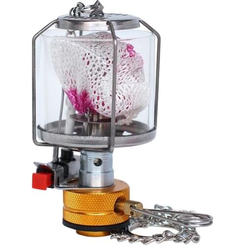 600W 80LUX Gas Lantern Camping Hiking Fuel Lamp Outdoor Picnic Compact Light