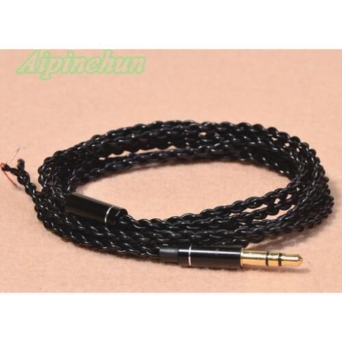 Aipinchun 3.5mm 3-Pole Jack DIY Earphone Audio Cable Repair Replacement Headphone OFC Wire Maintain Cord AA0234