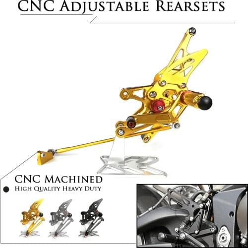 Motorcycle Accessories CNC Alu Footrest Rear Sets Adjustable Rearset Foot Pegs for YAMAHA YZF-R1 YZF R1 YZFR1 1000 2007-2008