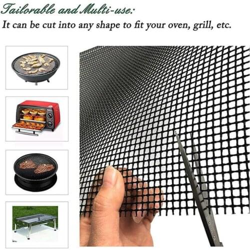 Non-stick BBQ Grill Pad Barbecue Baking Pad Reusable Cooking Plate 40*33cm For Party Grill Mat Tools