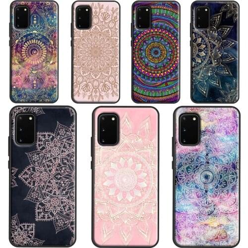 Indian Pattern Mandala Phone Case For Samsung Galaxy S21 Ultra S20 FE S10E S8 S9 S10 Plus Cover For Note 10 9 20