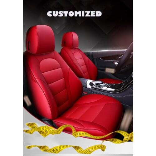 Custom Cowhide Car seat cover For 7 seat Toyota Estima Previa Land Cruiser Prado Fortuner Sienna LE XLE accessories car styling
