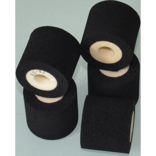 Black Diameter 36mm Height 40mm printing machine coding hot ink roller for continuous band sealer