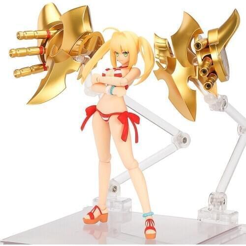 12cm Japanese original anime figure FATE FGO Caster Nero Claudius Caesar Augustus Germanicus figma action figure