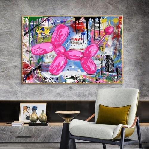 Graffiti Art Modern Cartoon Canvas Painting Street Art Abstract Posters and Prints Wall Art Pictures for Living Room Home Decor