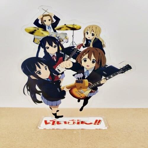 Anime K-ON!! Acrylic Stand Figure Model Plate KON Group Hirasawa Yui Akiyama Mio Tainaka Ritsu Kotobuki Tsumugi Desk Decor Gift