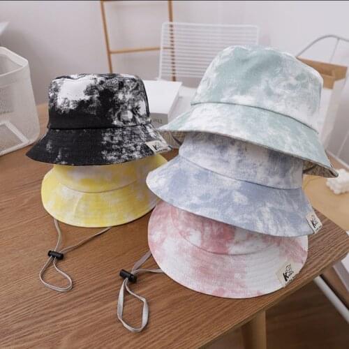 Fashion Style Childrens Summer Bucket Printing Kids Hats Sun Cap Boys Girls Fisherman Baby Korean Dance Basin Hat