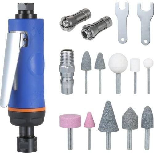KKmoon 1/4 Inches Mini Pneumatic Air Die Grinder Kit Tools Set 22000RPM Air Grinder Polishing Grinder Machine Engraving Air Mill