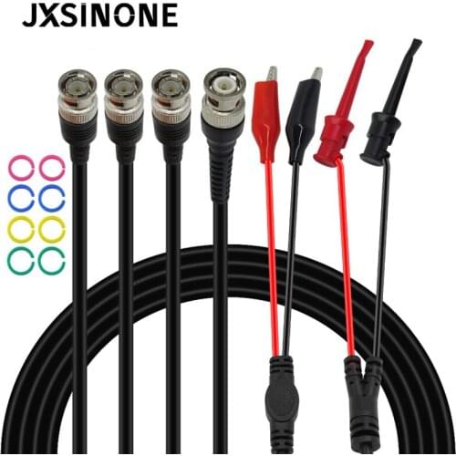 Cleqee P1260 Coaxial Cable Test lead kit BNC to BNC &Alligator Clip &Test Hook test lead