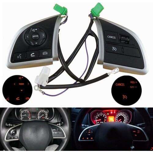 Cruise Control Audio Player Volume Switch Steering Wheel Button For Mitsubishi ASX Outlander Mirage Eclipse Cross L200 2015