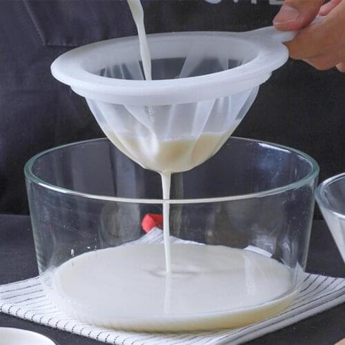 Kitchen Nylon Mesh Filter Reusable Food Strainer For Honey Wine Liquor Juice Coffee Soy Milk Kitchen Tools
