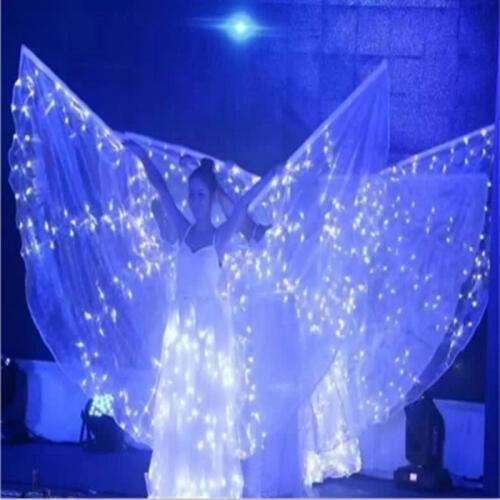 Newest Led Luminous Party Dress Wings LED Light Up Growing Stage performance Ballroom Costume