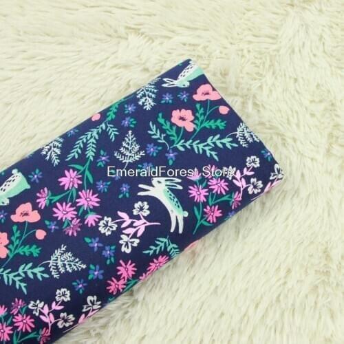 New Foreign trade cotton twill Nordic cartoon print fabric handmade DIY clothing dress fabric cotton