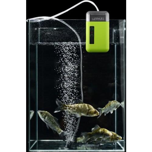Portable Battery Operated Oxygen Pump for Outdoor Fishing, Air Pump for Fishing, Aquarium, Fish Box, Country Fishing