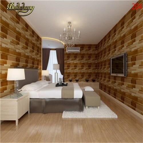 Beibehang Straw solid Bamboo Effect Grass Cloth Nature Plain Taupe Brown Plain Faux Grasscloth Texture Hotel Bedroom Wallpaper